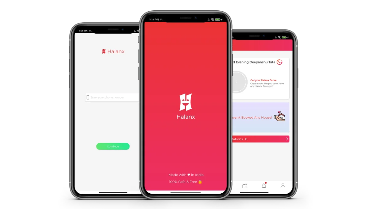 A website screenshot of Halanx Portfolio